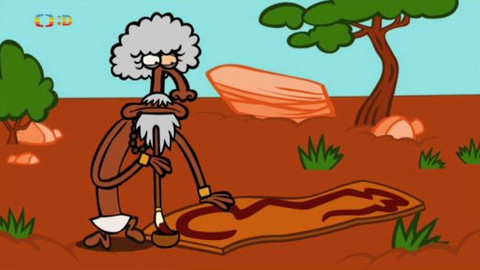 Minuta v muzeu - Duhový had s rohy z Oceánie