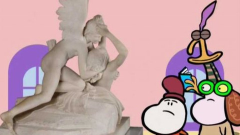 Minuta v muzeu - Sousoší Amor a Psyché