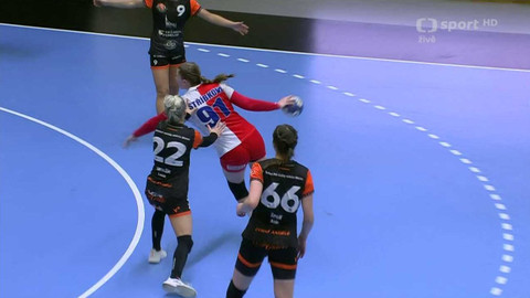 Házená - DHC Slavia Praha - DHK Baník Most
