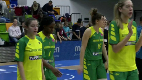 Evropská liga v basketbalu - ZVVZ USK Praha - UNIQA Euroleasing Šoproň