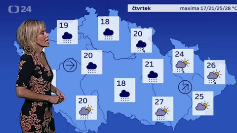 Předpověď počasí - 28. června 2017 17:55
