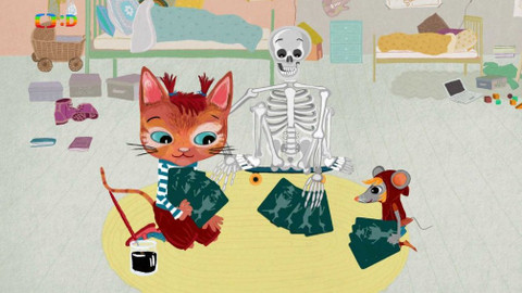 Němčina s Mitzi a Maus - 3/26 Mitzi a Maus hrají karty