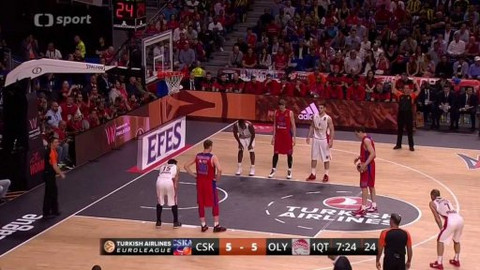 Evropská liga v basketbalu - CSKA Moskva - Olympiakos Pireus