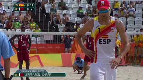 XXXI. letní olympijské hry 2016 Rio de Janeiro - Plážový volejbal: Španělsko – Katar (muži)