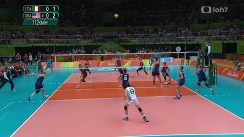 XXXI. letní olympijské hry 2016 Rio de Janeiro - Volejbal: Itálie - USA (muži)