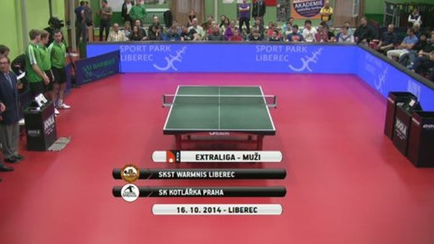 Stolní tenis - SKST Warmnis Liberec - SK Kotlářka Praha
