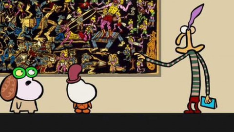 Minuta v muzeu - Obraz s názvem Děti, do toho