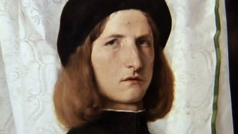Mistrovská díla - Lorenzo Lotto – Portrét mladíka před bílým závěsem