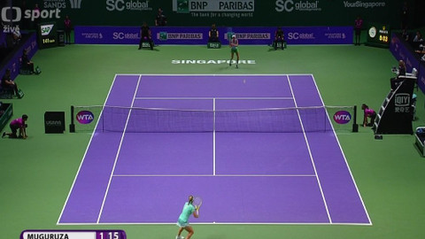 BNP Paribas WTA Finals Singapore 2016 - Garbiňe Muguruzaová - Světlana Kuzněcovová