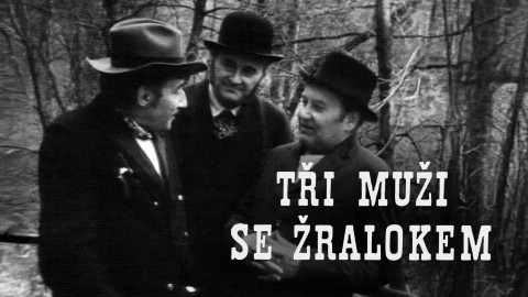 Tři muži se žralokem