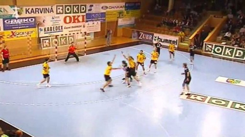 Házená - HC Gumárny Zubří - HC Baník OKD Karviná