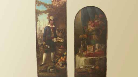 Národní galerie v Praze nikdy nezavírá - Vývěsní štíty pro vinárnu Chlumeckého