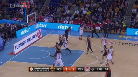 Evropská liga v basketbalu - FC Barcelona - Olympiakos Pireus