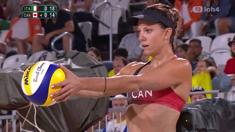 XXXI. letní olympijské hry 2016 Rio de Janeiro - Plážový volejbal: Itálie – Kanada (ženy)