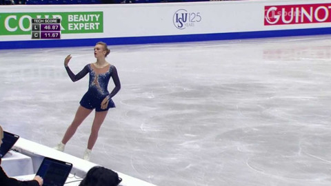 ME v krasobruslení 2017 Česko - Volné jízdy žen