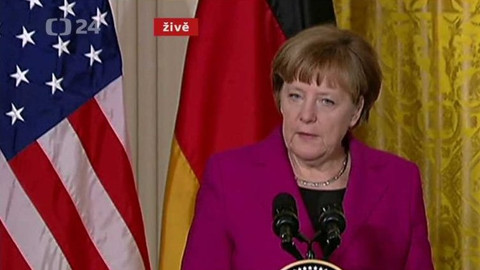 Mimořádné pořady ČT24 - TK kancléřky Merkelové a prezidenta Obamy