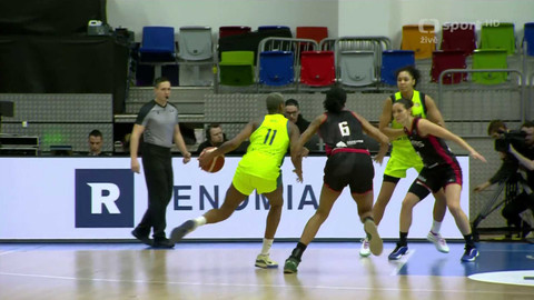 Evropská liga v basketbalu - ZVVZ USK Praha - Flammes Carolo Basket