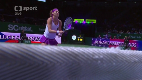 BNP Paribas WTA Singapur 2015 - Šafářová, Matteková-Sandsová (CZE, USA) - Garciaová, Srebotniková (FRA, SVN)