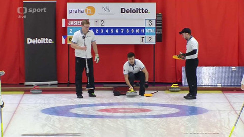 Curling - Česko  / Kubeška - Polsko / Jasiecki