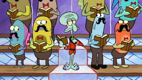 SpongeBob v kalhotách - Nadité kapsy/Členové sboru