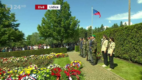 Pietní akt k výročí vyhlazení obce Lidice - Pietní akt k 80. výročí vyhlazení obce Lidice