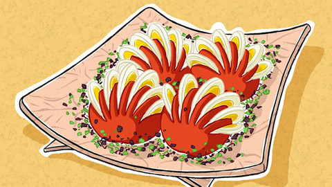 Vaření? Hra pro děti! - 32/39 Harmonika z rajčat