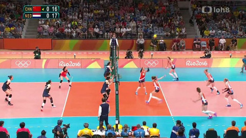 XXXI. letní olympijské hry 2016 Rio de Janeiro - Volejbal: Čína - Nizozemsko (ženy)