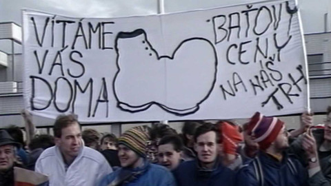 Archiv dne - 14. prosinec 1989: Baťův návrat