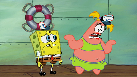 SpongeBob v kalhotách - Cesta Sepiákem/Tohle není holka