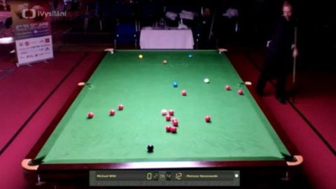 Mistrovství Evropy ve snookeru 2015 - Michael Wild x Mateusz Baranowski