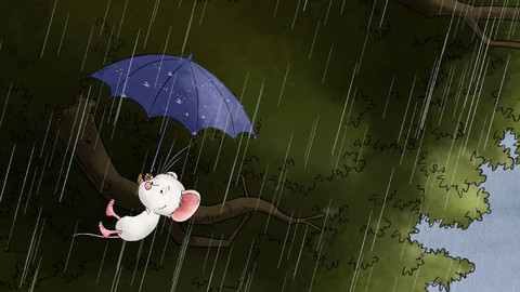 Myška Tilda - 4/26 Tilda se učí létat