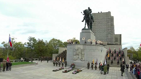 Pietní akt k výročí vzniku Československé republiky - Pietní akt k 107. výročí vzniku Československé republiky