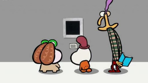 Minuta v muzeu - Abstraktní sítotisk