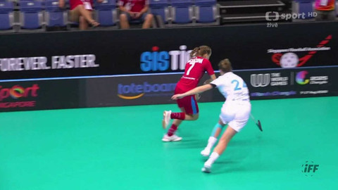 MS ve florbalu žen 2023 Singapur - Slovensko - Česko