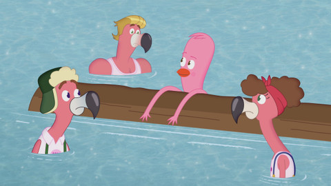 Archibaldovy velké plány - Čtyři plameňáci / Křičící kohout