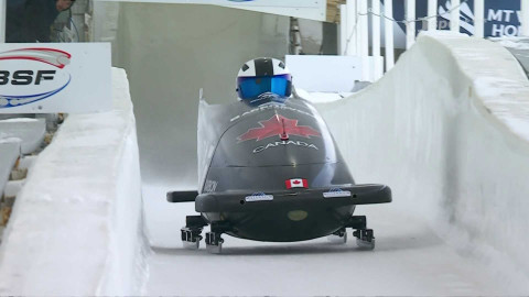 MS v jízdě na bobech a skeletonu 2025 USA - 1. kolo dvojbobu mužů