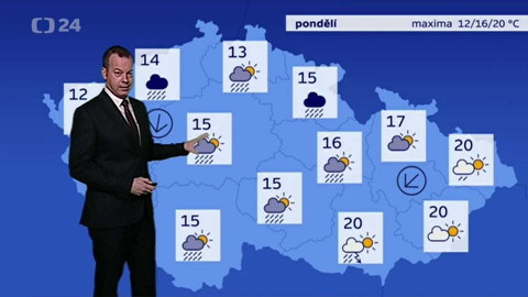 Předpověď počasí - 2. dubna 2017 17:55