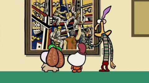 Minuta v muzeu - Obraz Stavitelé s aloe