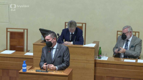 Záznam z jednání schůze Senátu PČR - 9. září 2021