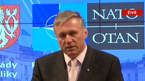 10 let ČR v NATO - TK Mirka Topolánka a generálního tajemníka NATO
