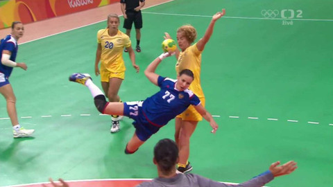 XXXI. letní olympijské hry 2016 Rio de Janeiro - Házená: Rusko - Švédsko (ženy)
