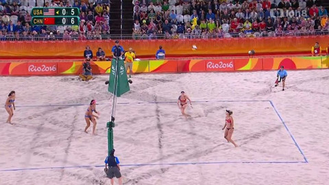 XXXI. letní olympijské hry 2016 Rio de Janeiro - Plážový volejbal: USA – Čína (ženy)