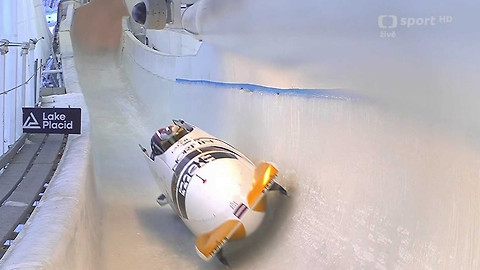 MS v jízdě na bobech a skeletonu 2025 USA - 1. kolo čtyřbobu mužů