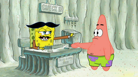 SpongeBob v kalhotách - Patrikova domalená / Výlet na lodi