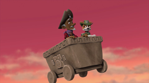 Tlapková patrola - Tlapky zachraňují ztraceného zlatokopa / Tlapky zachraňují strejdu Otise z jeho chaty