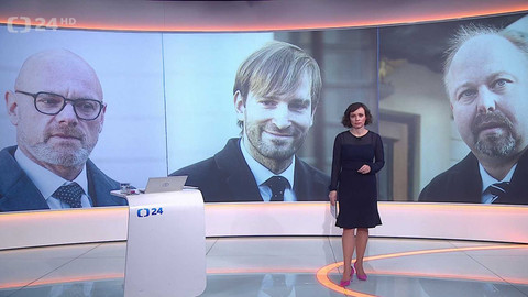 90’ ČT24 - Prezident zahájil jednání s kandidáty na ministry