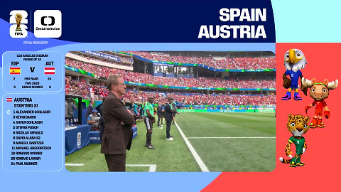 MS ve fotbale mužů 2026 - Španělsko - Rakousko