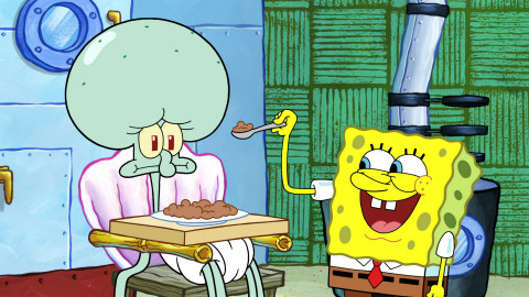 SpongeBob v kalhotách - Průkaz na koktejly / Mimino Sépiák