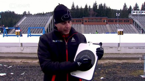 Lekce biatlonu - Nástřel