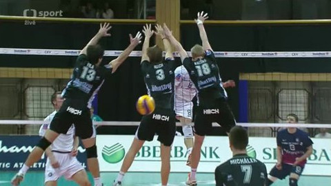 Liga mistrů ve volejbalu - VK Jihostroj České Budějovice - Paříž Volley